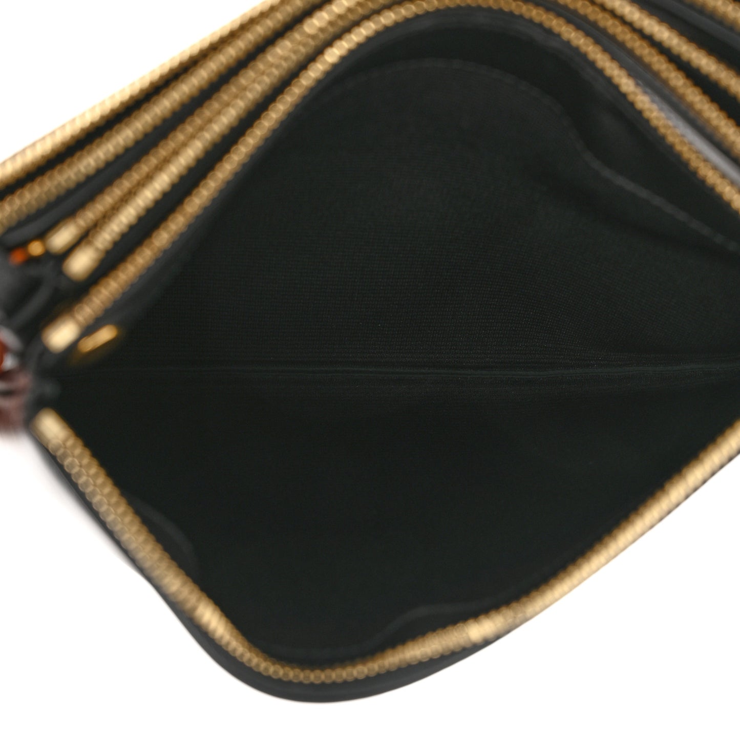 Lambskin Small Trio Crossbody Bag Black