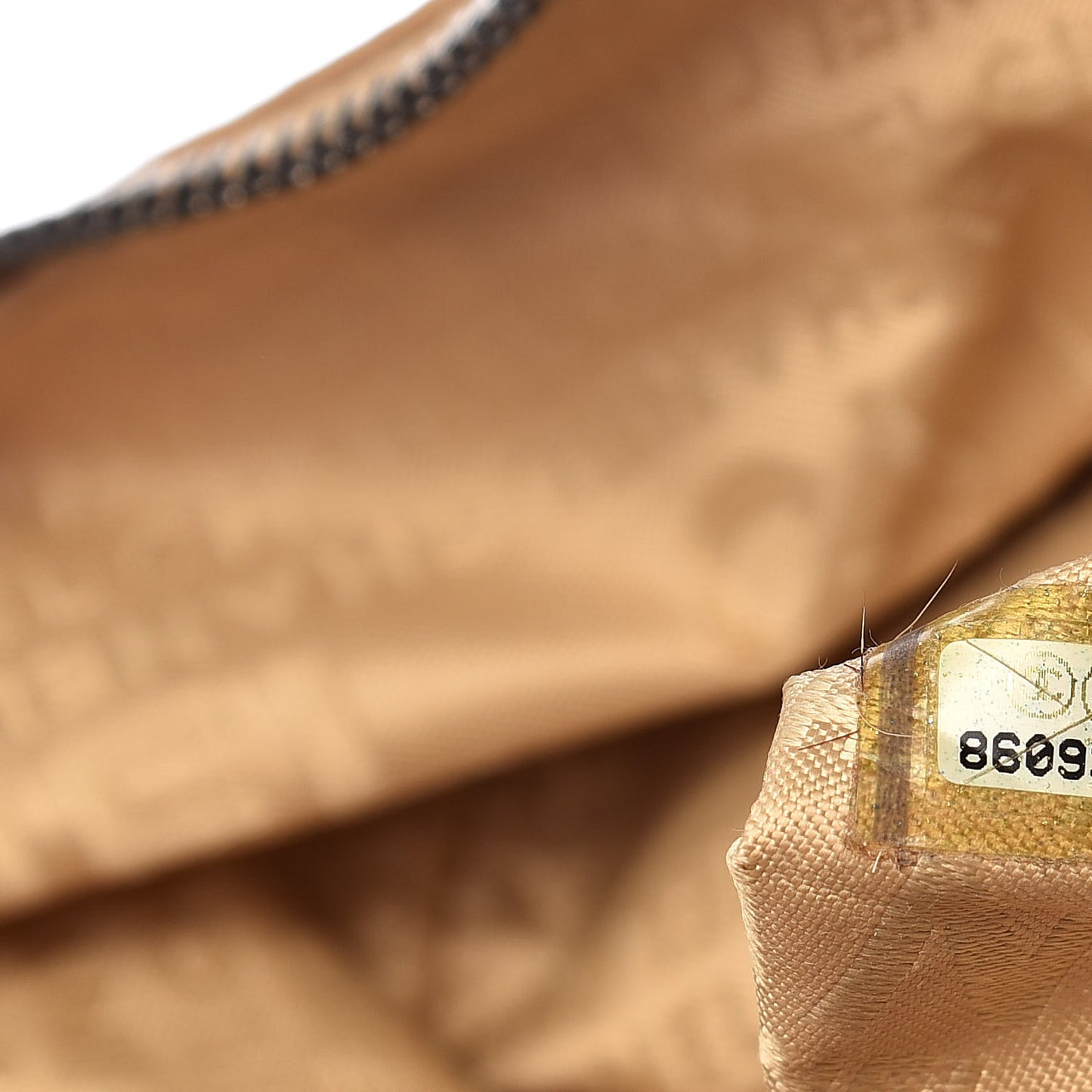 Lambskin Pony Hair Shoulder Bag Beige