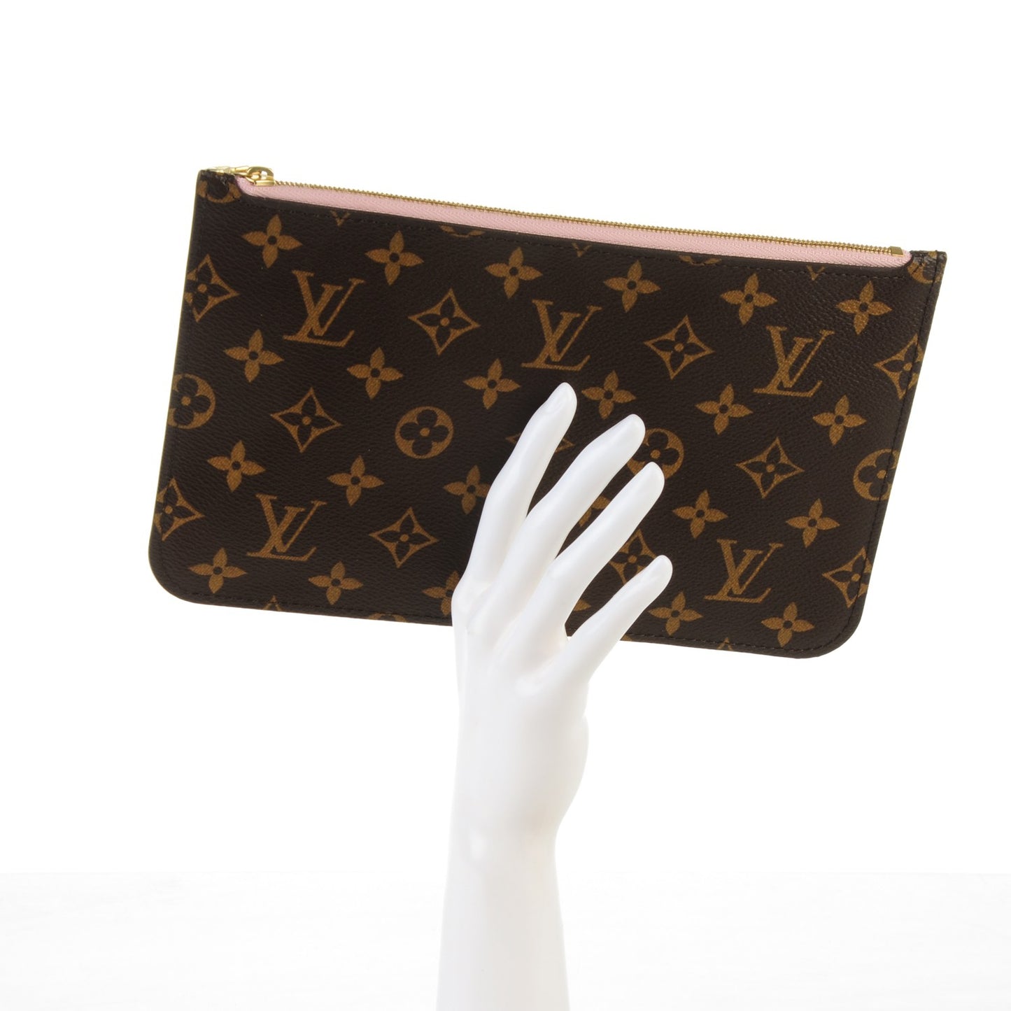 Monogram Neverfull MM GM Pochette Rose Ballerine