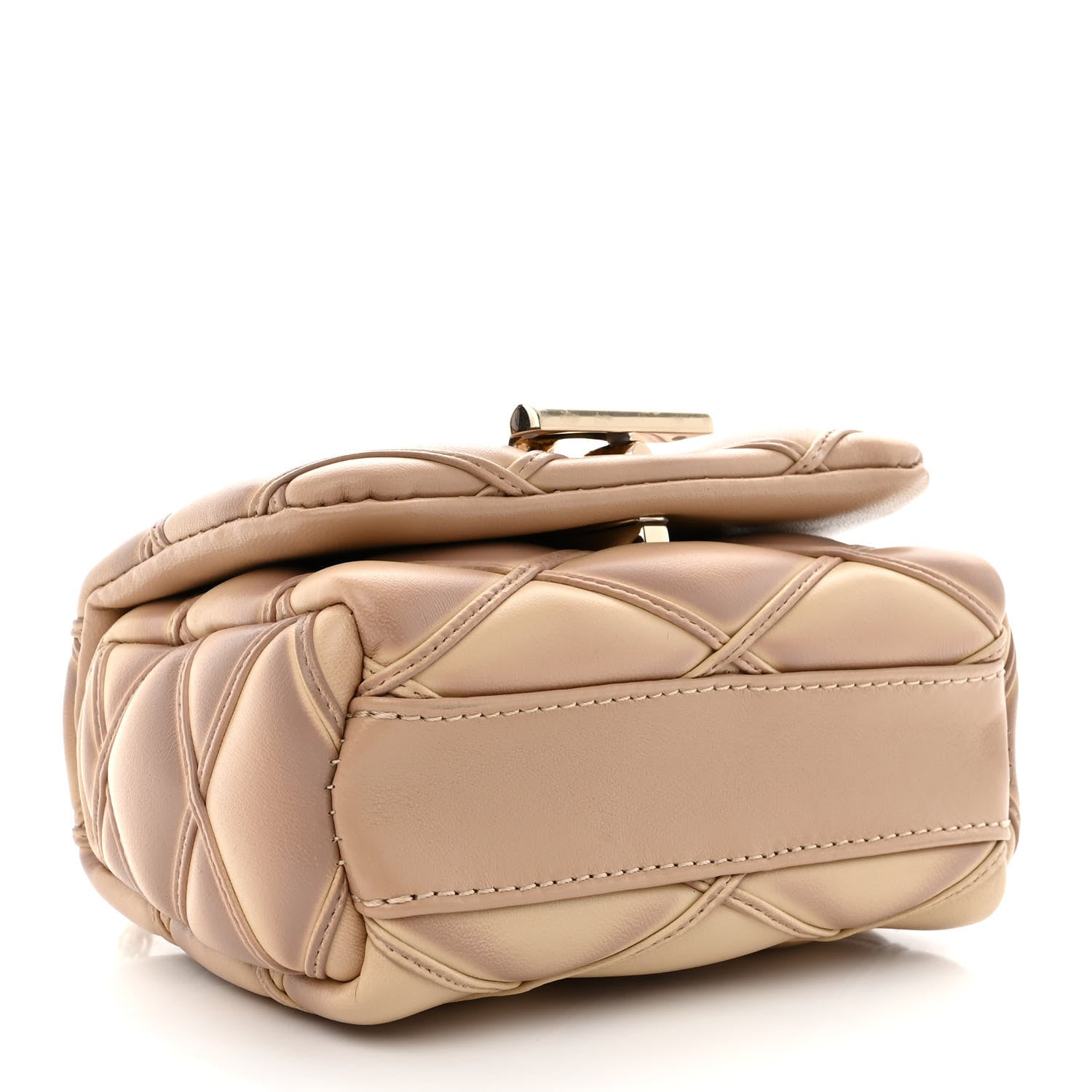 Louis Vuitton Lambskin Malletage Pico GO-14 Beige Pink 4 of 10