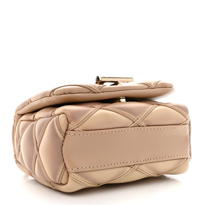 Louis Vuitton Lambskin Malletage Pico GO-14 Beige Pink 4 of 10