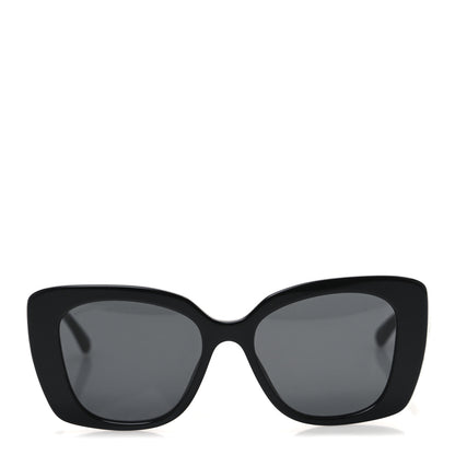 Chanel Acetate Strass Square Sunglasses 5422-B Black White 2 of 8