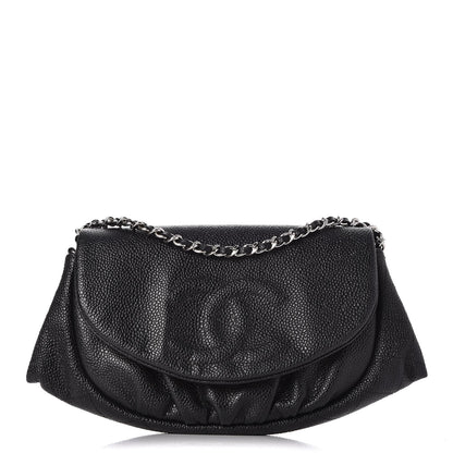 Chanel Caviar Half Moon Wallet On Chain WOC Black 1 of 9