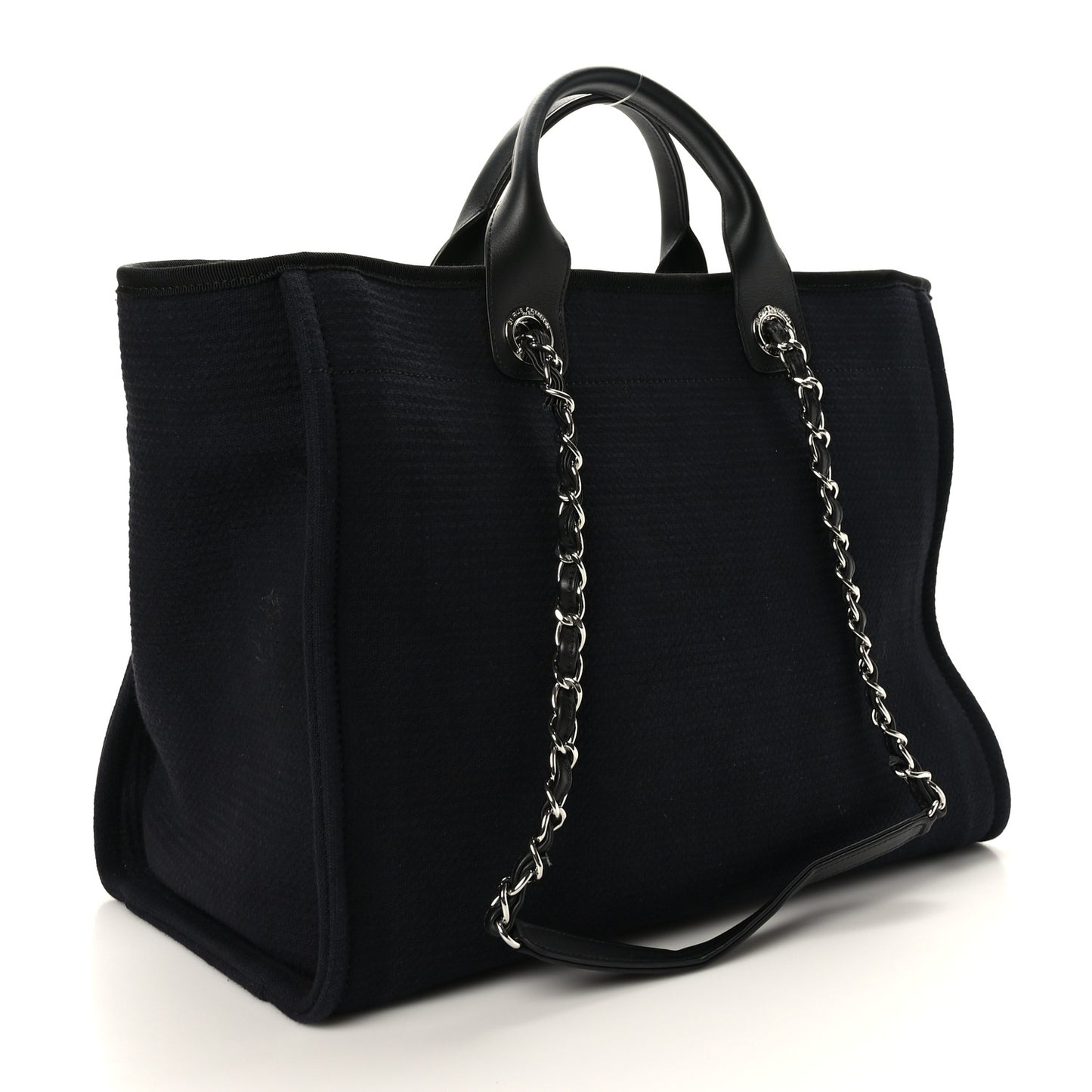 Mixed Fibers Medium Deauville Tote Black