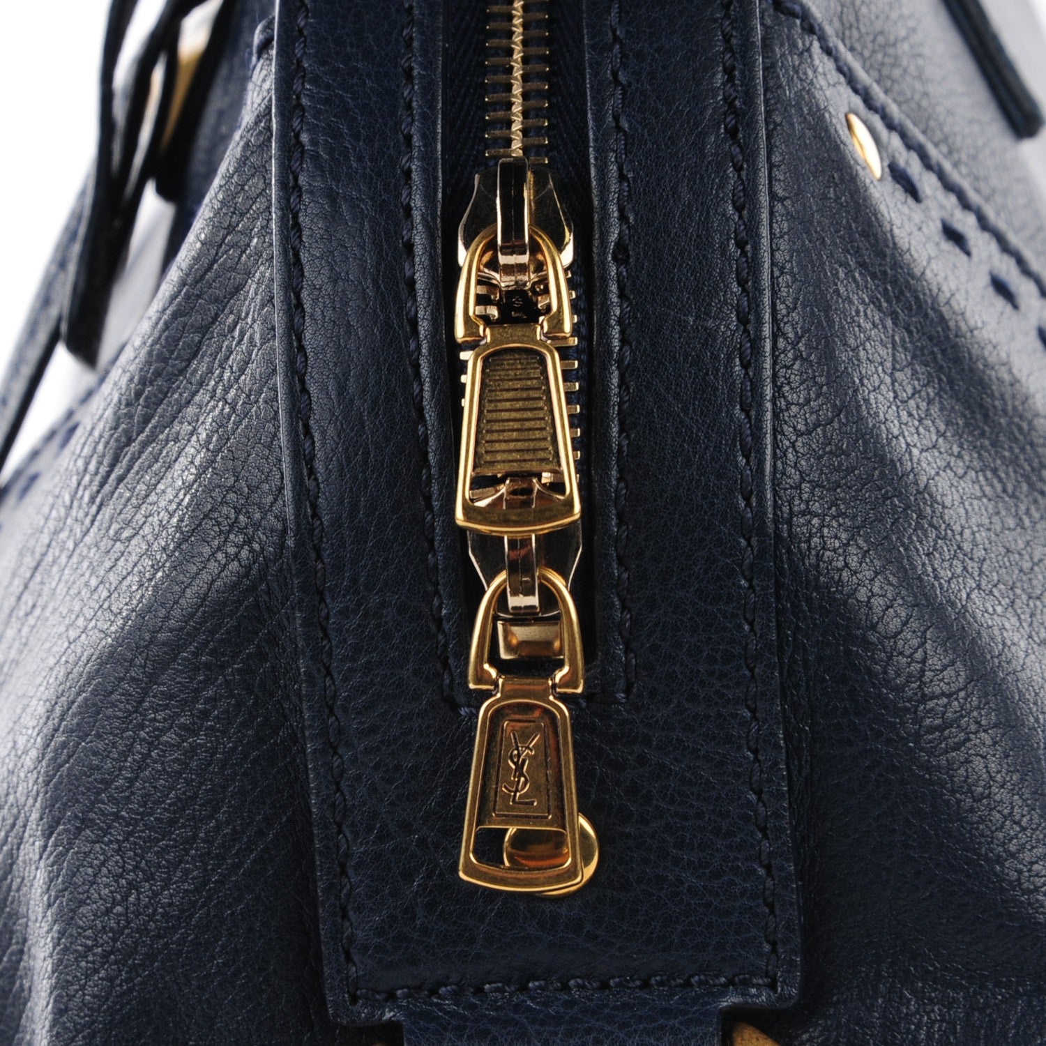 Saint Laurent Calfskin Large Muse Navy Blue 9 of 9