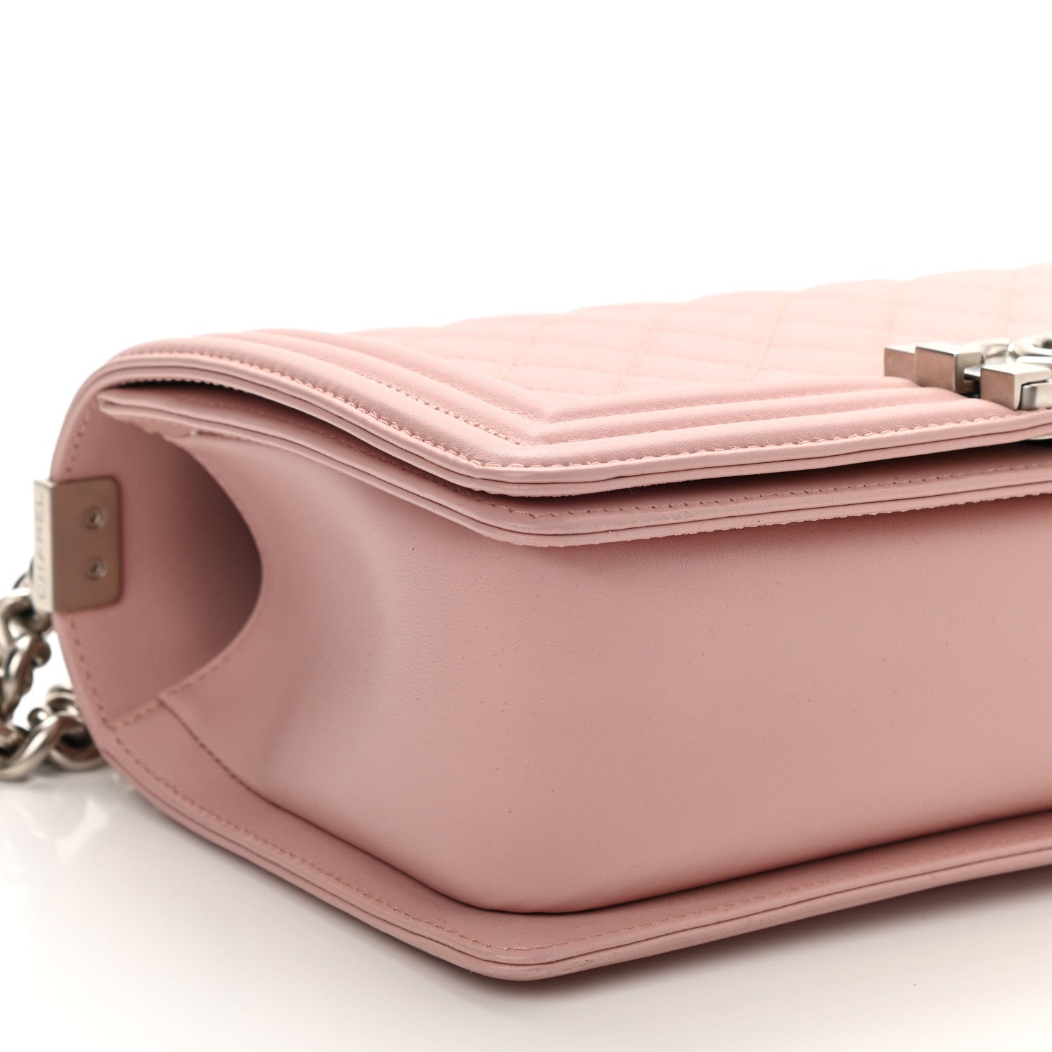 Chanel Calfskin Quilted Medium Boy Flap Light Pink 9 of 11