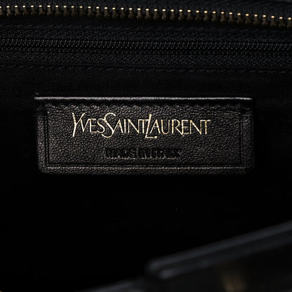 Saint Laurent Textured Calfskin Medium Classic Y Cabas Black 5 of 12