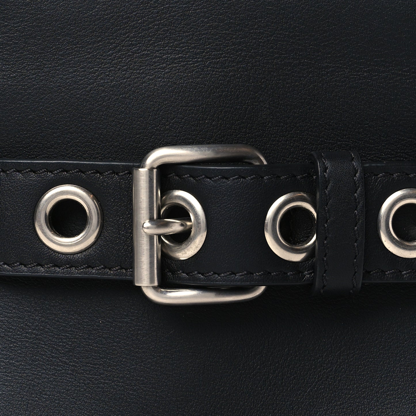 Calfskin Mini Biker Bag Black