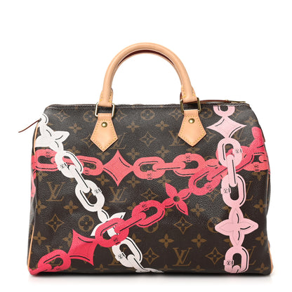 Louis Vuitton Monogram Bay Speedy 30 Rose Ballerine Poppy 1 of 12