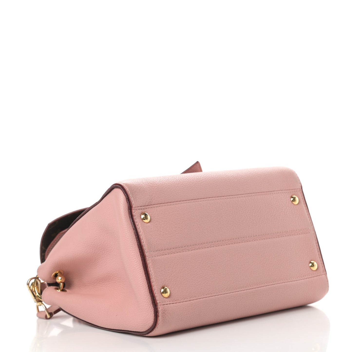 Grained Calfskin Monogram Double V Rose Poudre