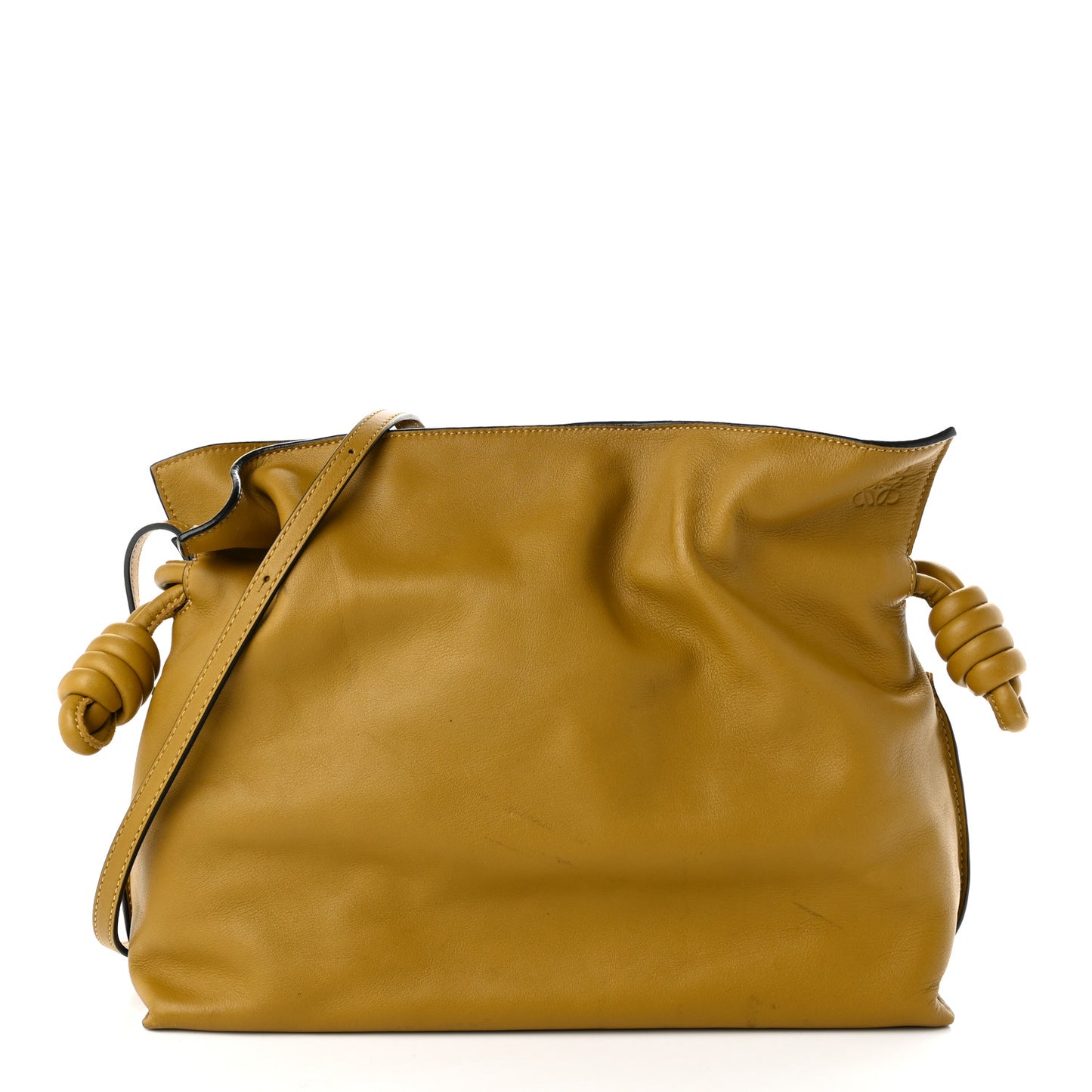 Nappa Medium Flamenco Knot Bag Ochre