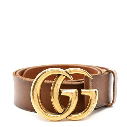 Gucci Faded Calfskin Double G 40mm Belt 80 32 Cuir 1 of 5
