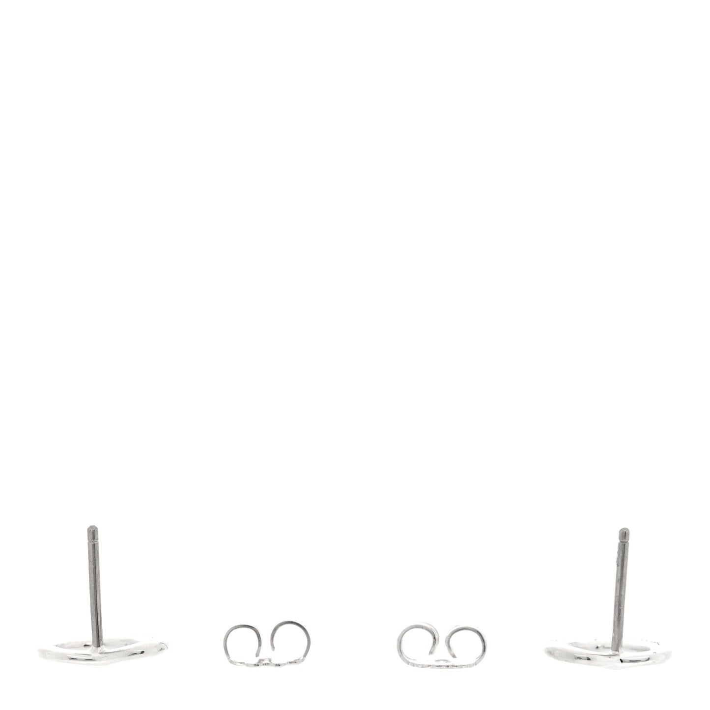 Sterling Silver 16mm Elsa Peretti Open Heart Earrings