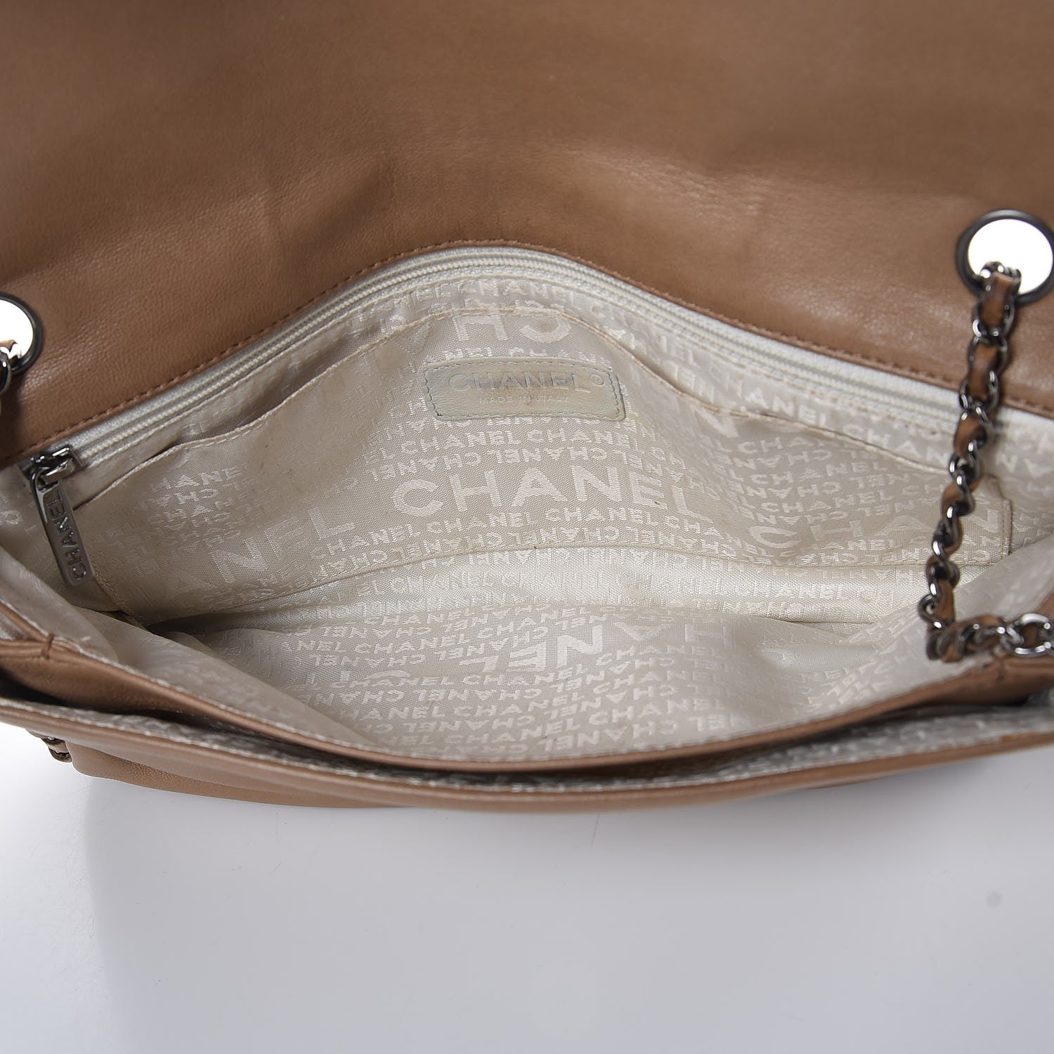 Chanel Lambskin Chain Flap Beige 5 of 20
