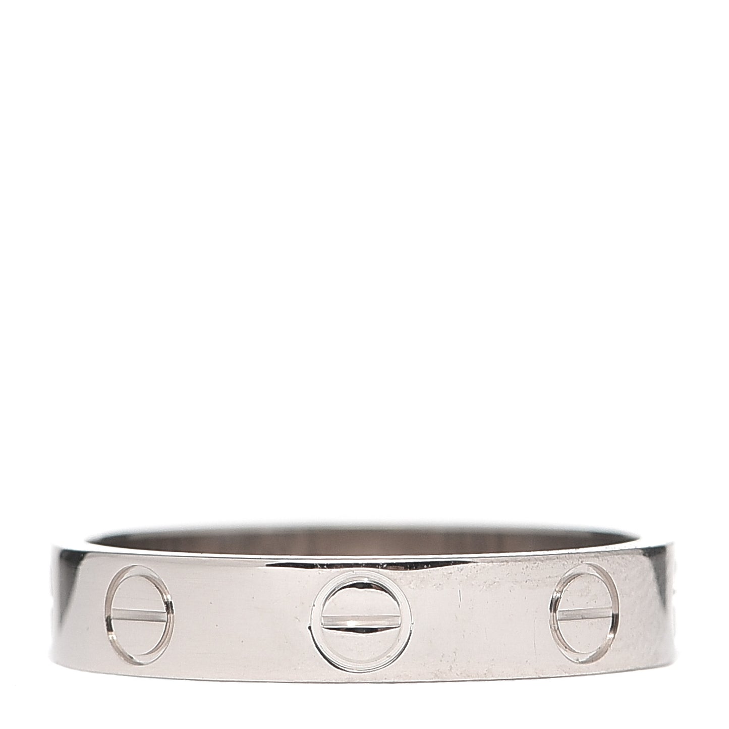 18K White Gold 3.5mm LOVE Wedding Band Ring 51 5.75
