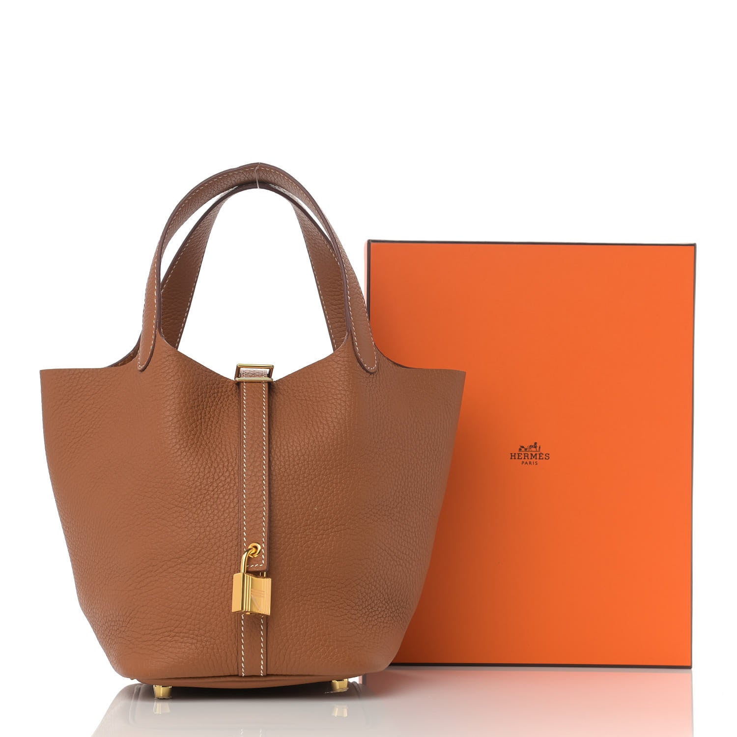 Hermes Taurillon Clemence Picotin Lock 18 PM Gold 13 of 13