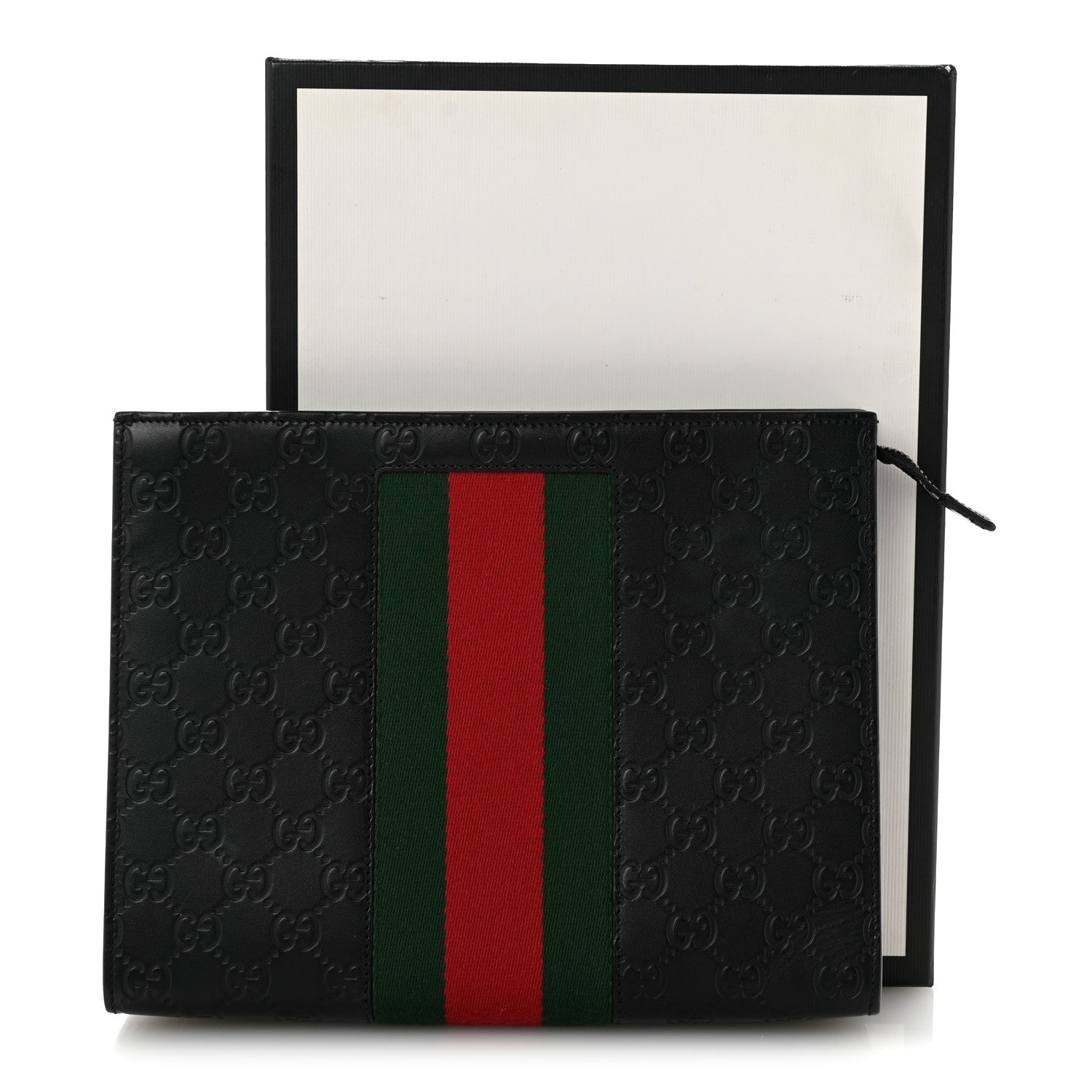 Gucci Guccissima Signature Web New Web Cosmetic Case Black 11 of 11