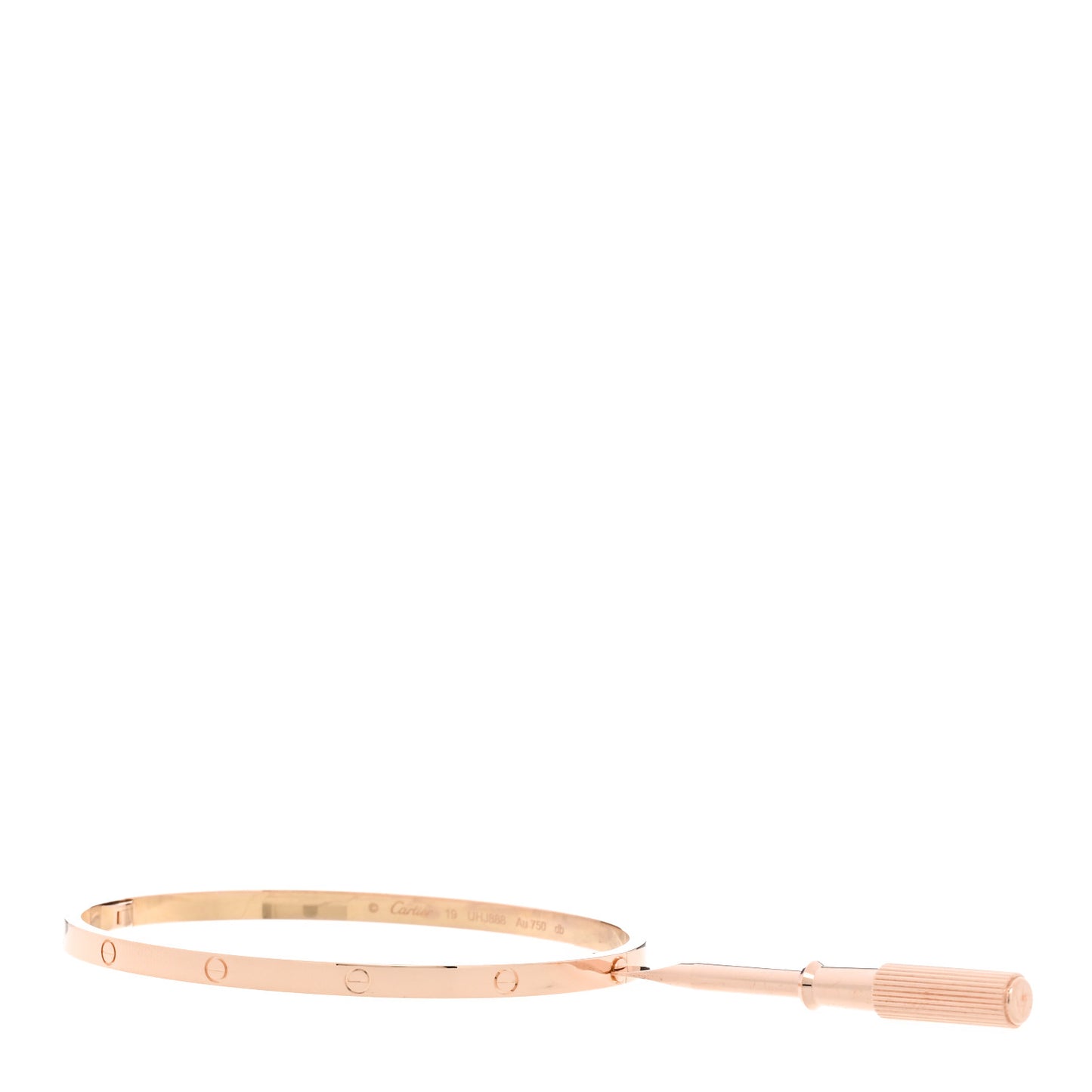 18K Pink Gold Small LOVE Bracelet 19
