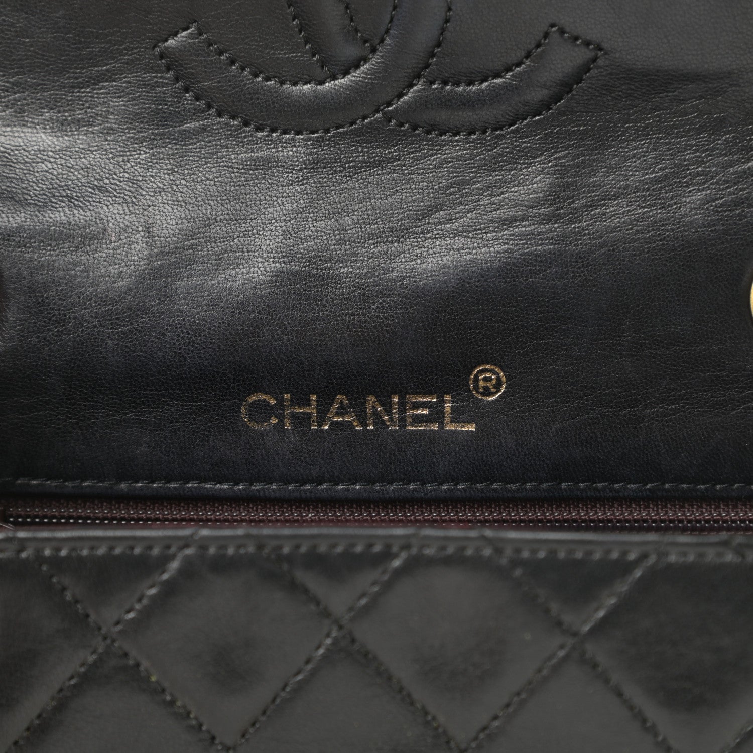 Chanel Lambskin Quilted Mini Square Flap Black 6 of 16