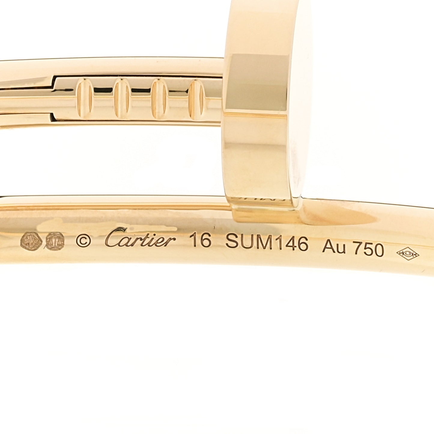 18K Yellow Gold Juste Un Clou Bracelet 16