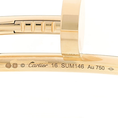 Cartier 18K Yellow Gold Juste Un Clou Bracelet 16 4 of 5