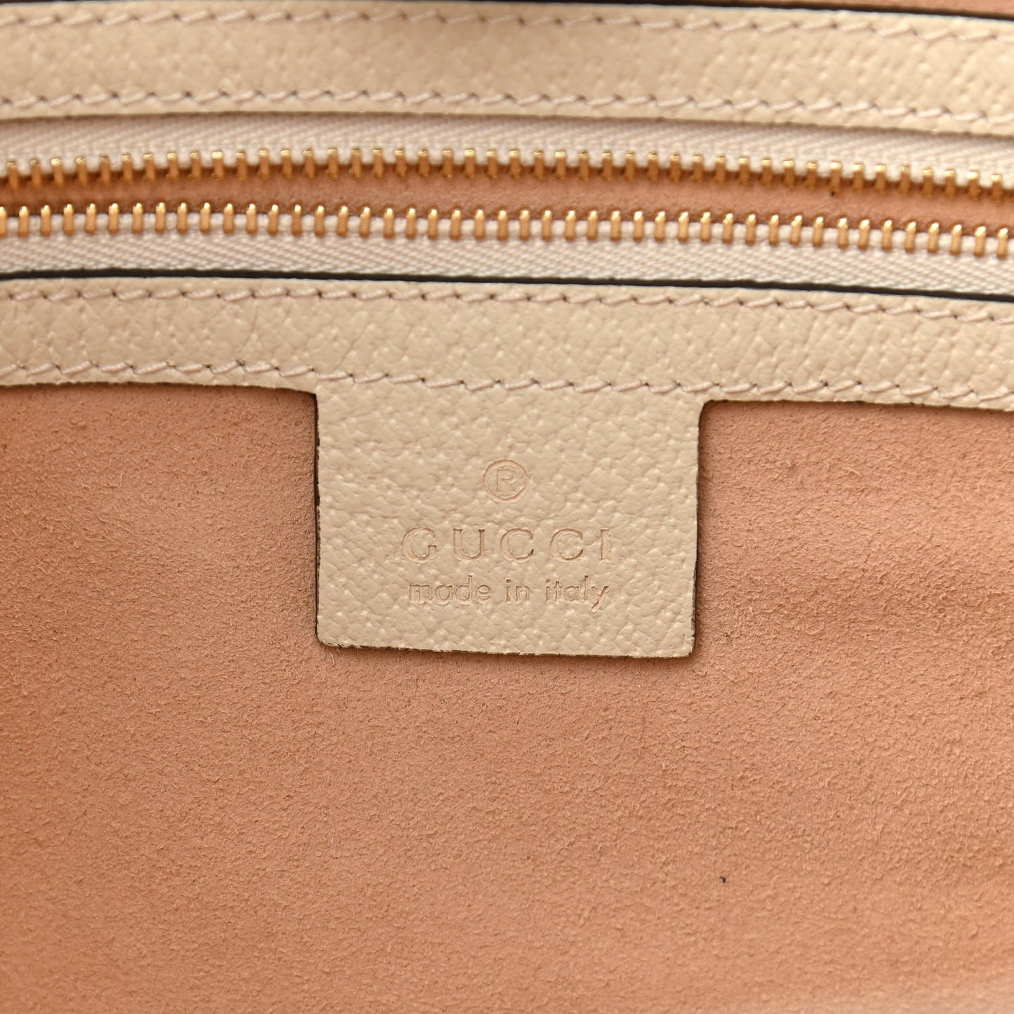 GG Supreme Monogram Textured Dollar Calfskin Web Medium Ophidia Shopping Tote Beige Ebony Mystic White