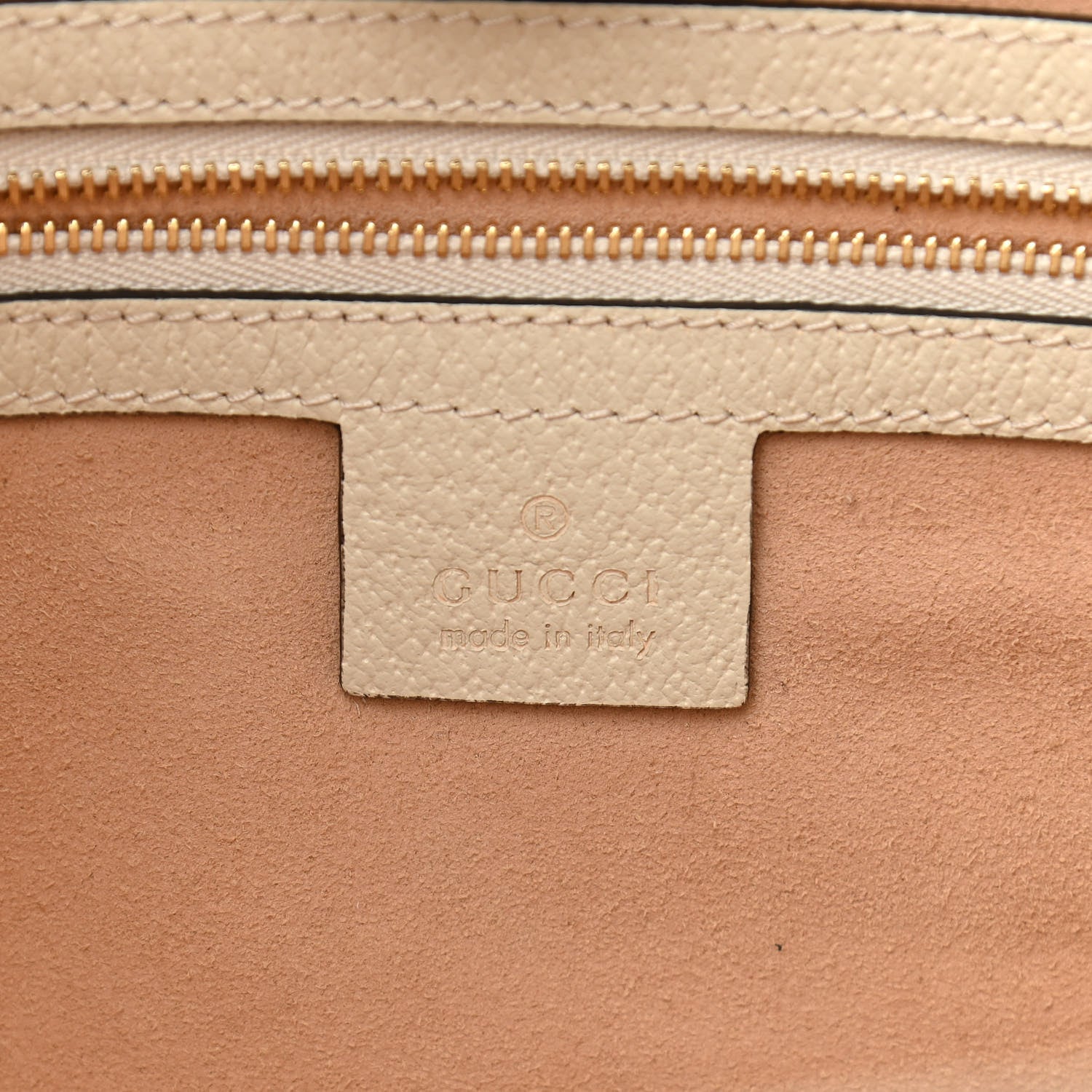 Gucci GG Supreme Monogram Textured Dollar Calfskin Web Medium Ophidia Shopping Tote Beige Ebony Mystic White 6 of 10