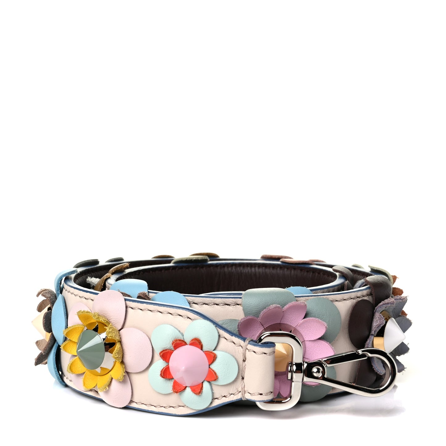 Vitello Dolce Flowerland Studded Strap You Camelia Moresco Multicolor