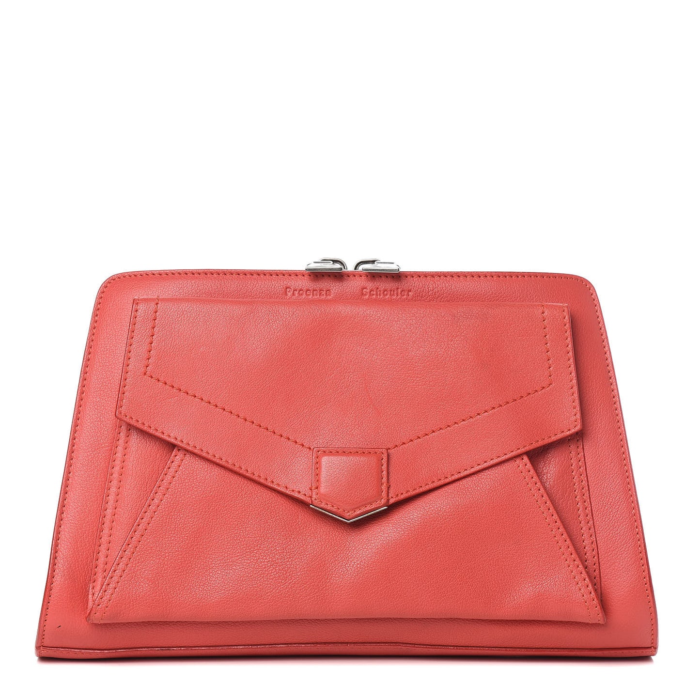 Calfskin PS13 Clutch Poppy