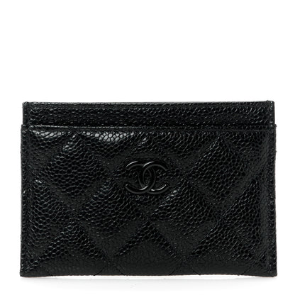 Chanel Caviar Quilted Card Holder Black 1 of 11