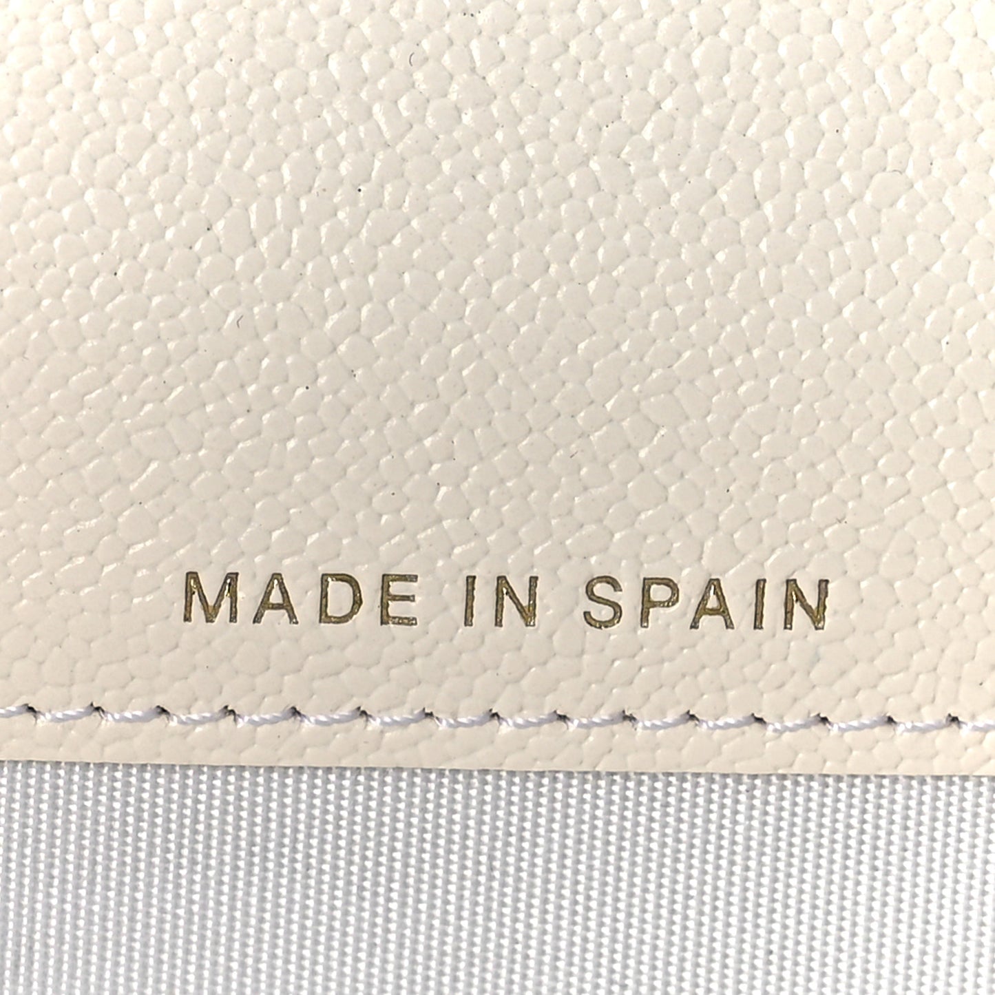 Caviar Quilted Boy Flap Card Holder White