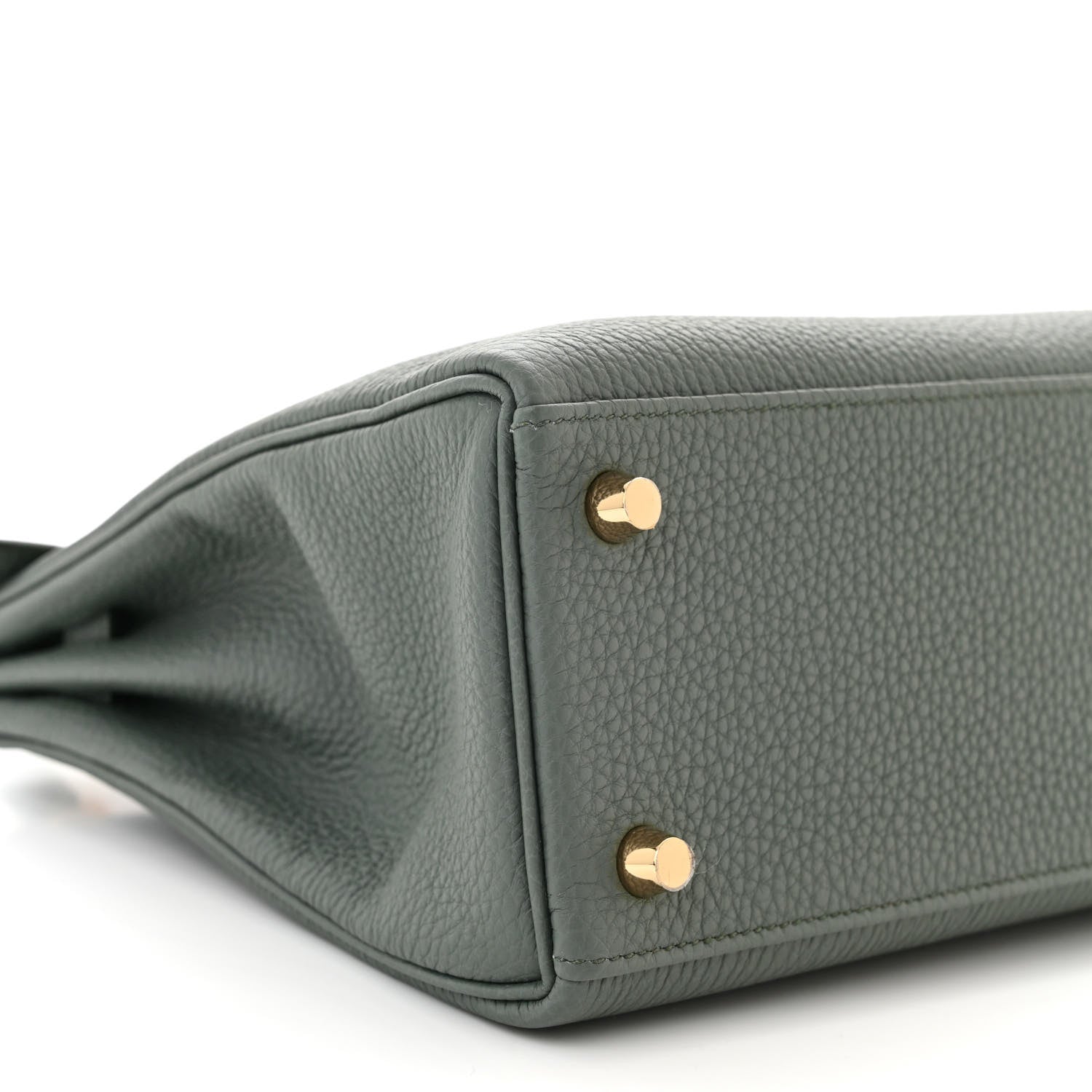 Hermes Togo Kelly Retourne 25 Vert Amande 8 of 10