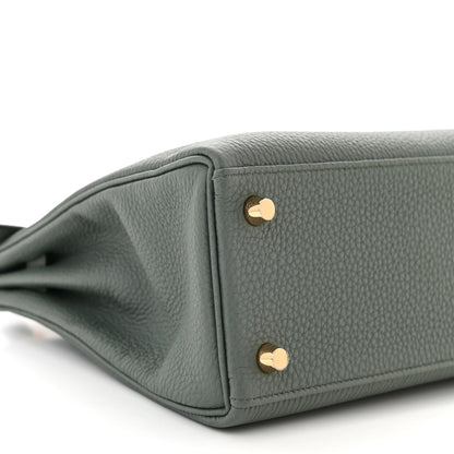 Hermes Togo Kelly Retourne 25 Vert Amande 8 of 10