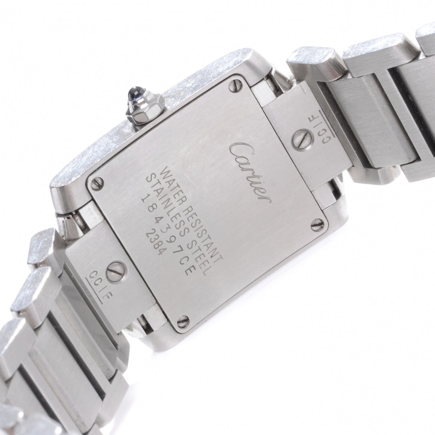 Stainless Steel 20mm Tank Francaise Quartz Watch