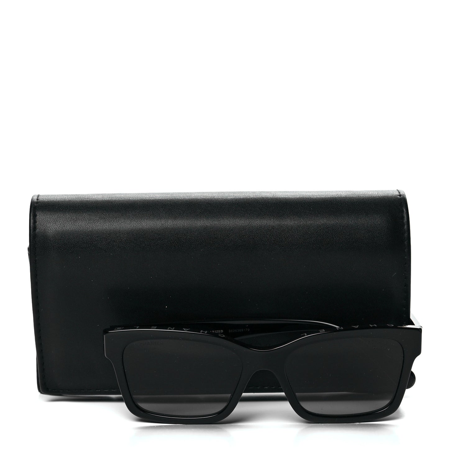 Acetate Polarized Square Sunglasses 5417 Black