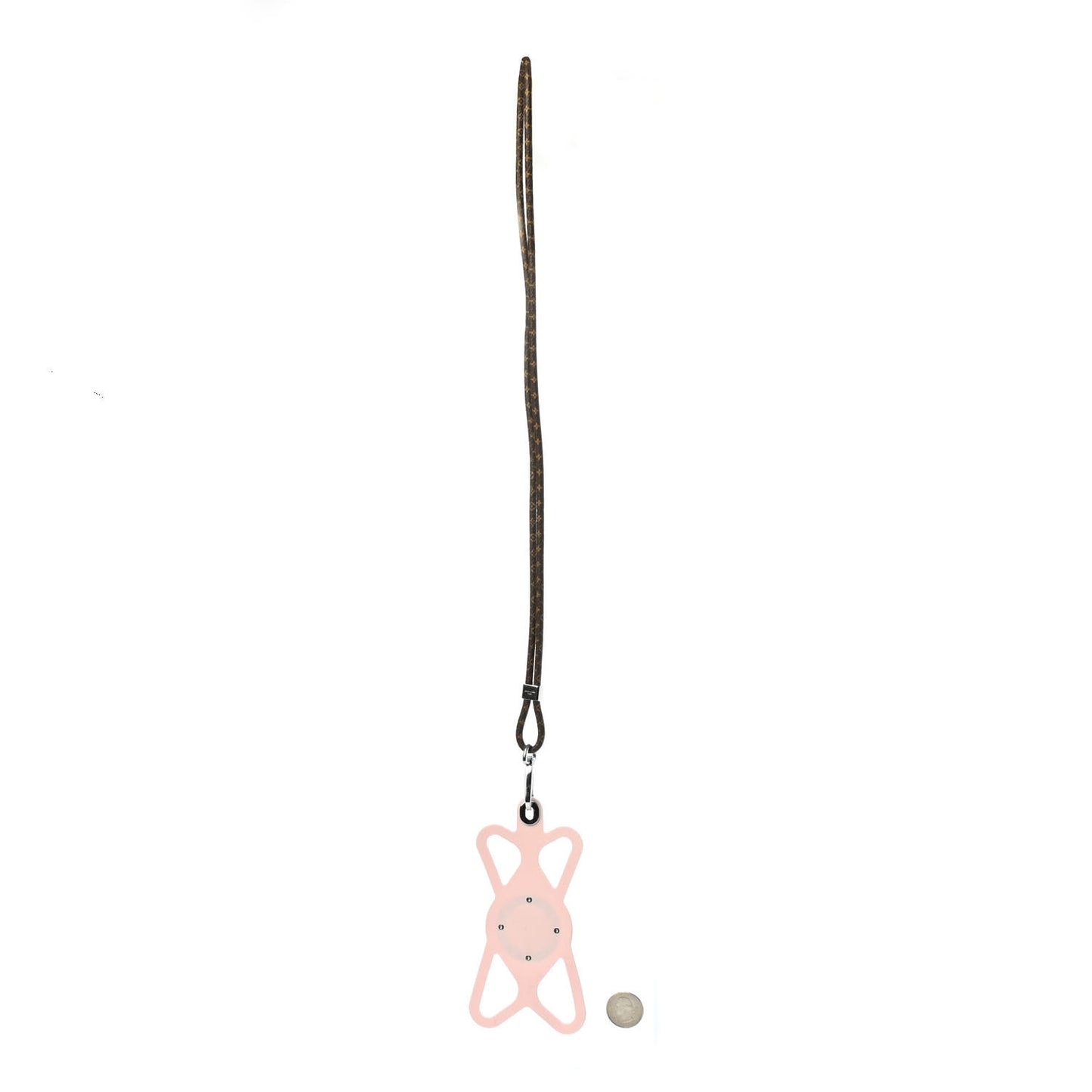 Monogram Silicone Louise Phone Holder Pink