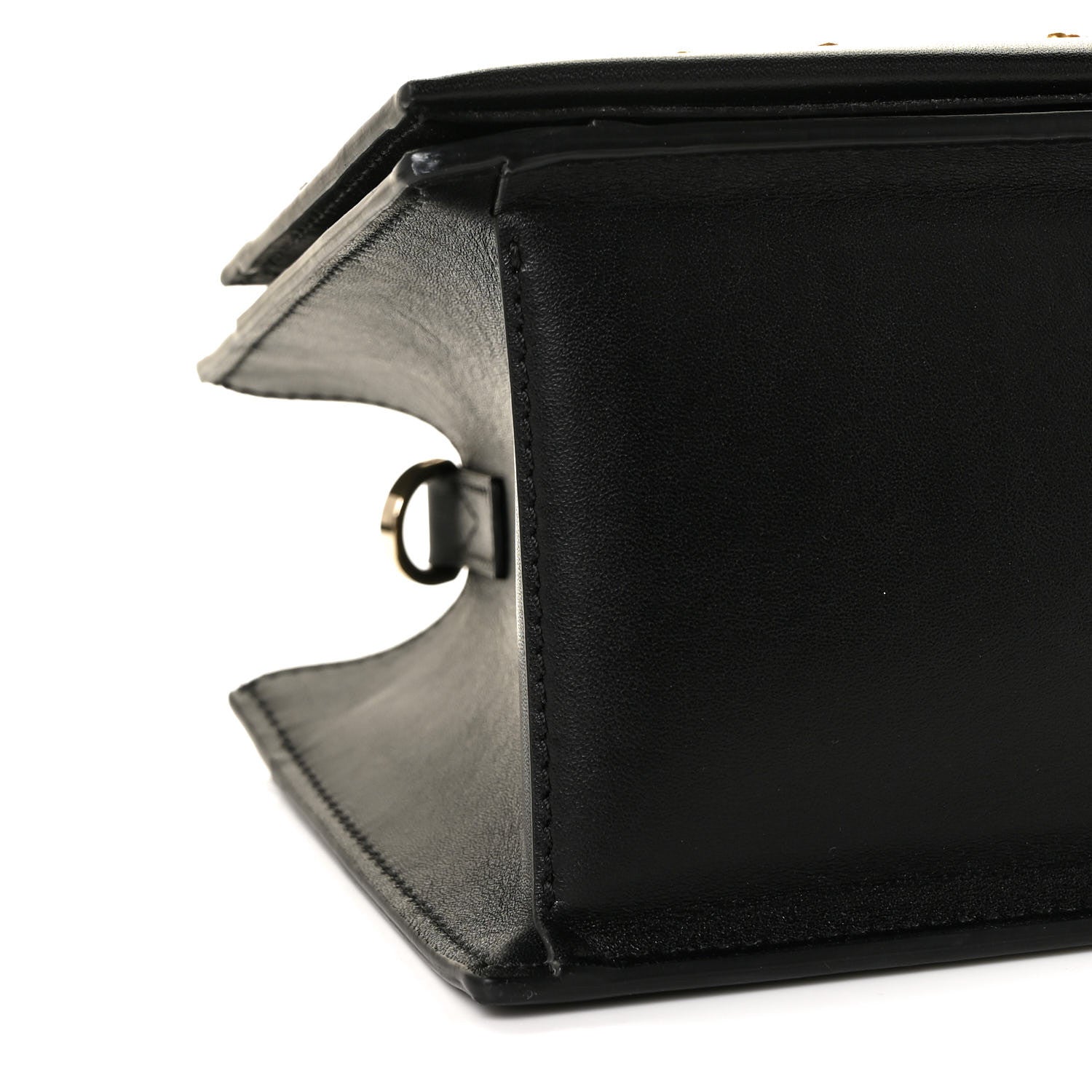 MCM Calfskin Lux Studded Milano Tote Black 12 of 14