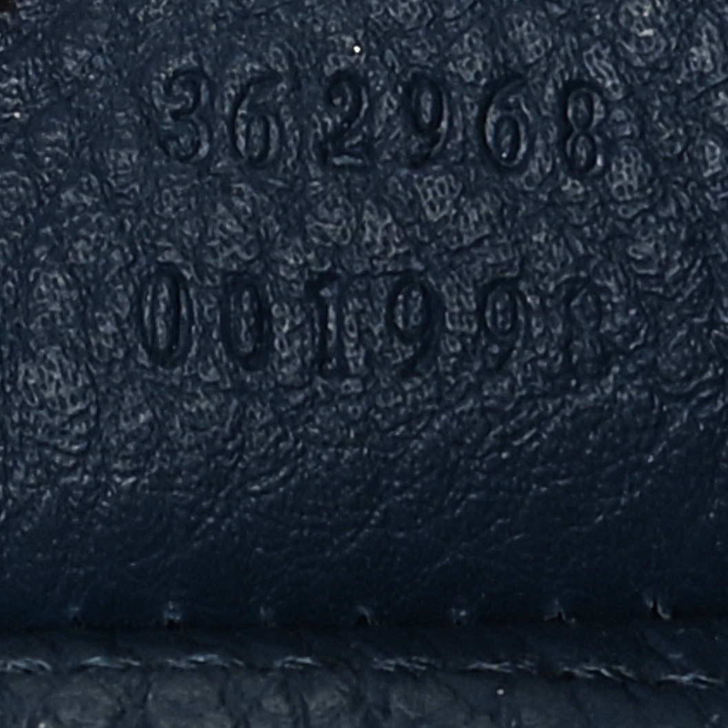 Soft Grained Calfskin Large Jackie Hobo Classic Blue Marine