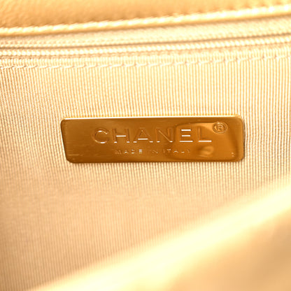 Chanel Metallic Goatskin Quilted Medium Chanel 19 Flap Gold 6 of 10