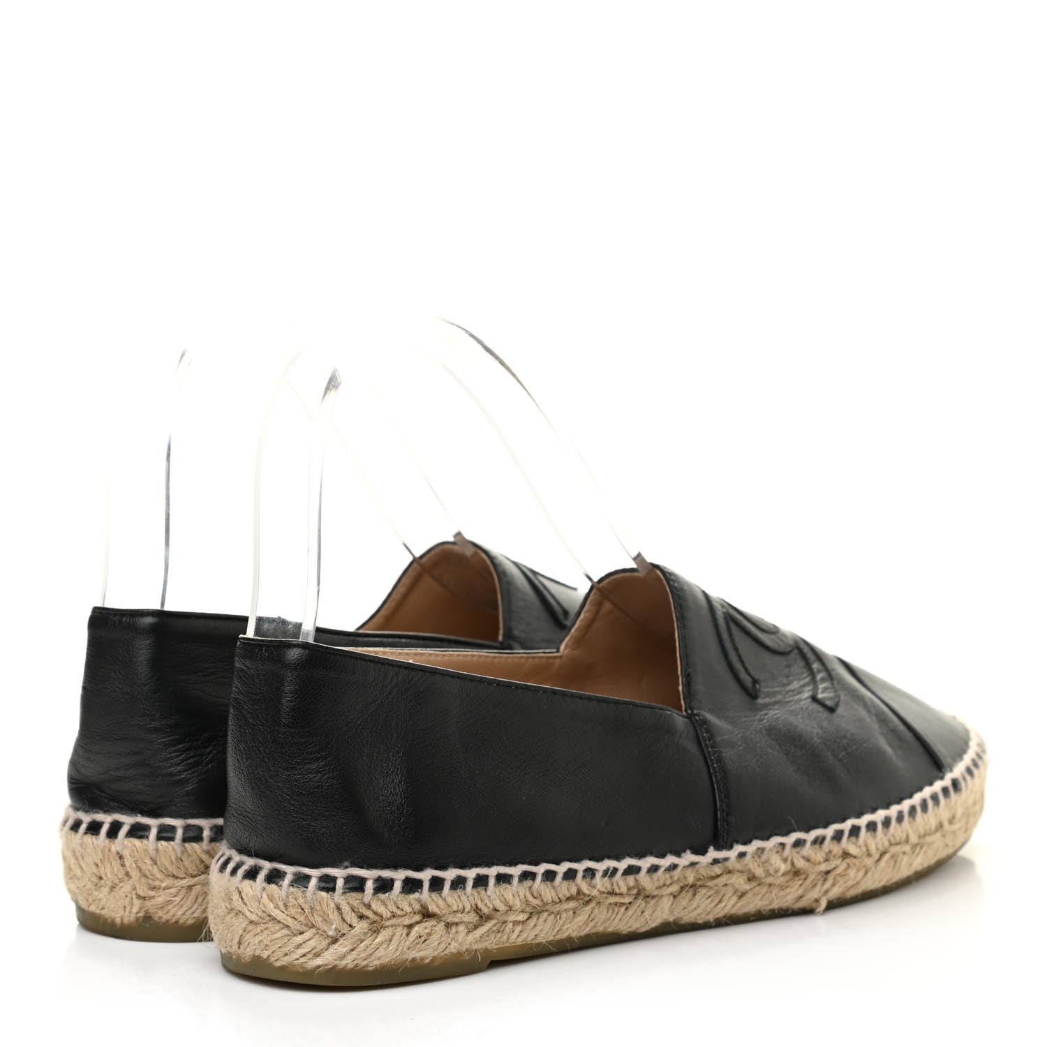 Chanel Lambskin CC Espadrilles 39 Black 3 of 7