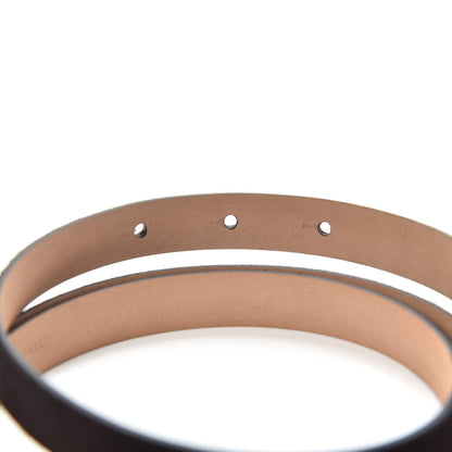 Chanel Suede CC Belt 95 38 Dark Brown 3 of 7
