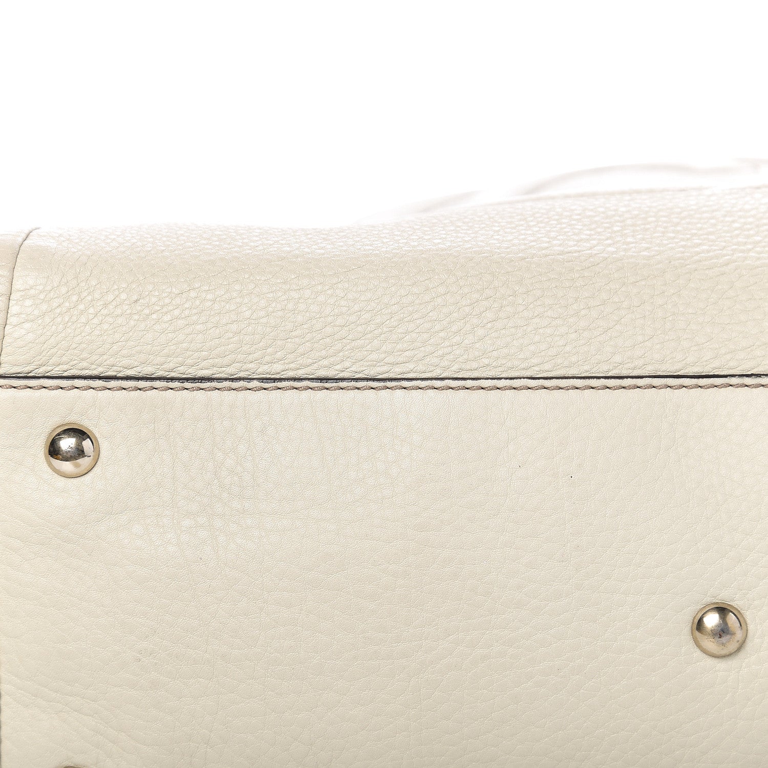 Gucci Pebbled Calfskin Medium Soho Shoulder Bag Off White 11 of 11