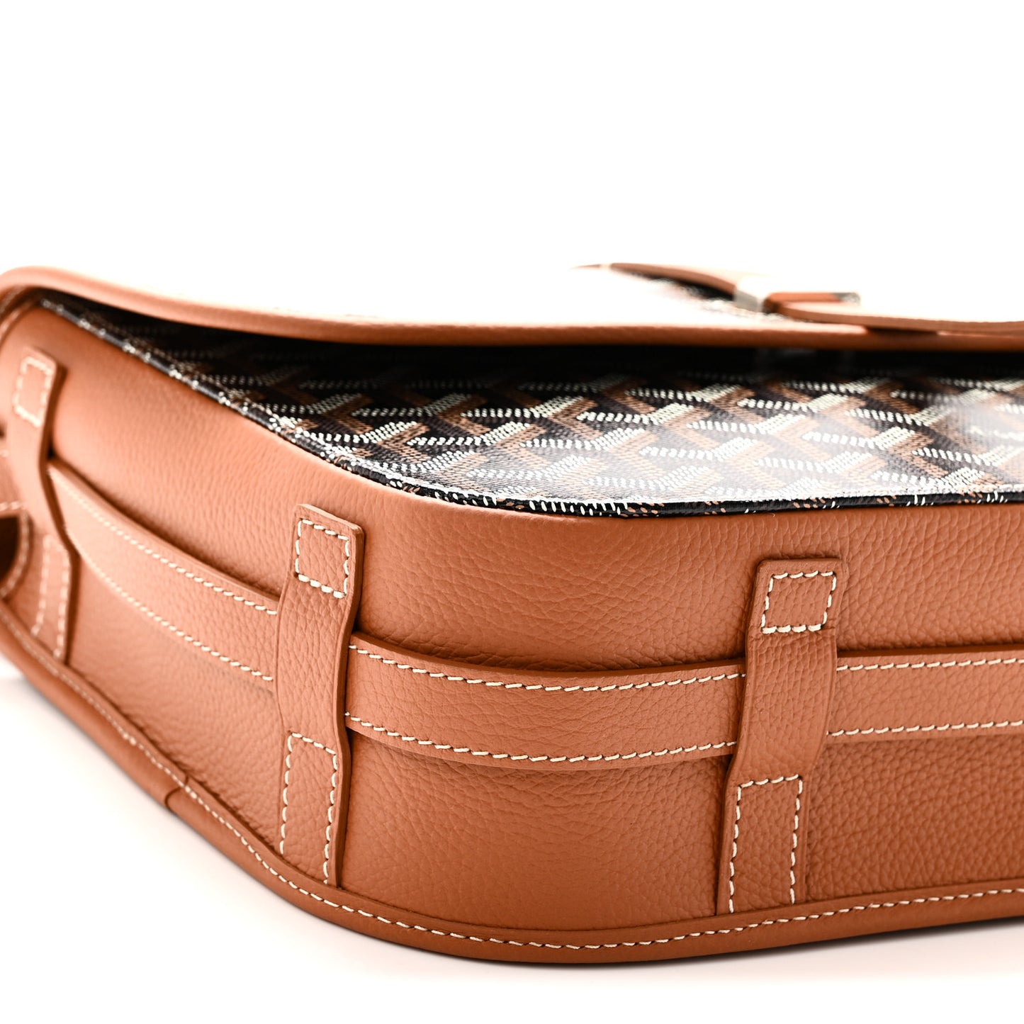 Goyardine Belvedere II MM Messenger Bag Black Gold
