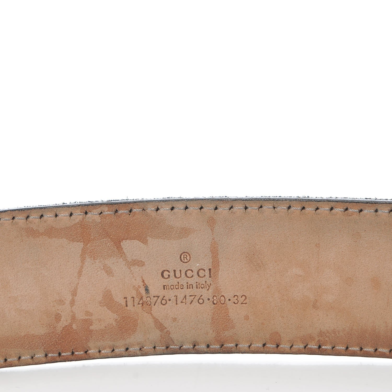 Gucci Guccissima Interlocking G 40mm Belt 80 32 Black 6 of 9