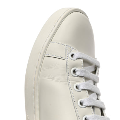 Gucci Calfskin Interlocking G Perforated Womens Ace Sneakers 37 White Wild Rose 6 of 12