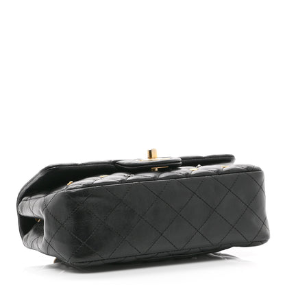 Chanel Lambskin Quilted Studded Mini Rectangular Flap Black 4 of 10