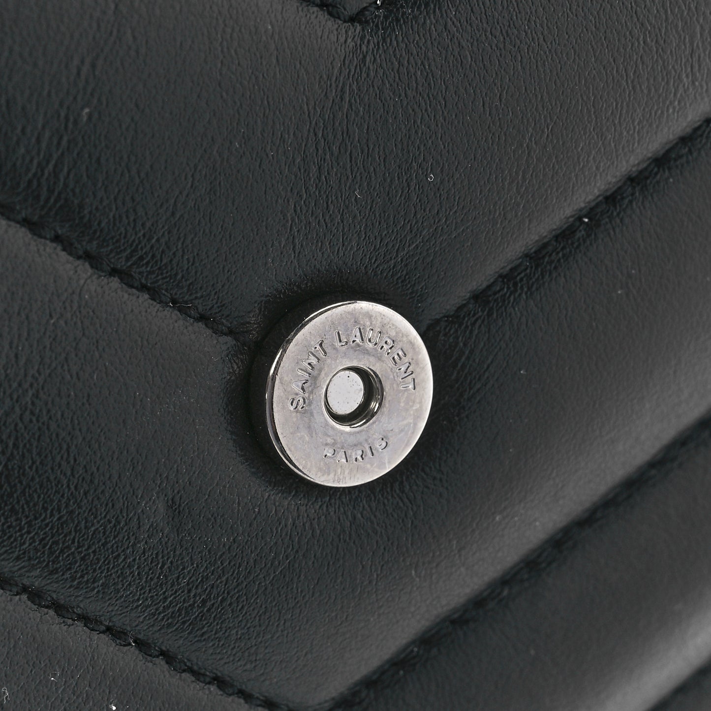 Calfskin Y Quilted Monogram Toy Loulou Crossbody Bag Black