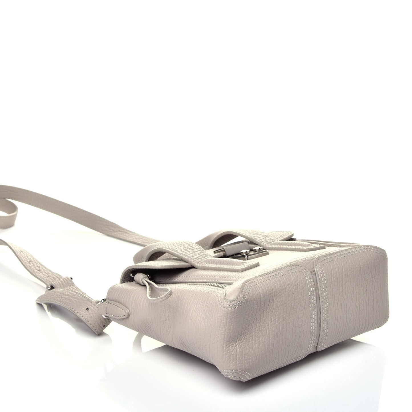 Textured Calfskin Mini Pashli Satchel Feather