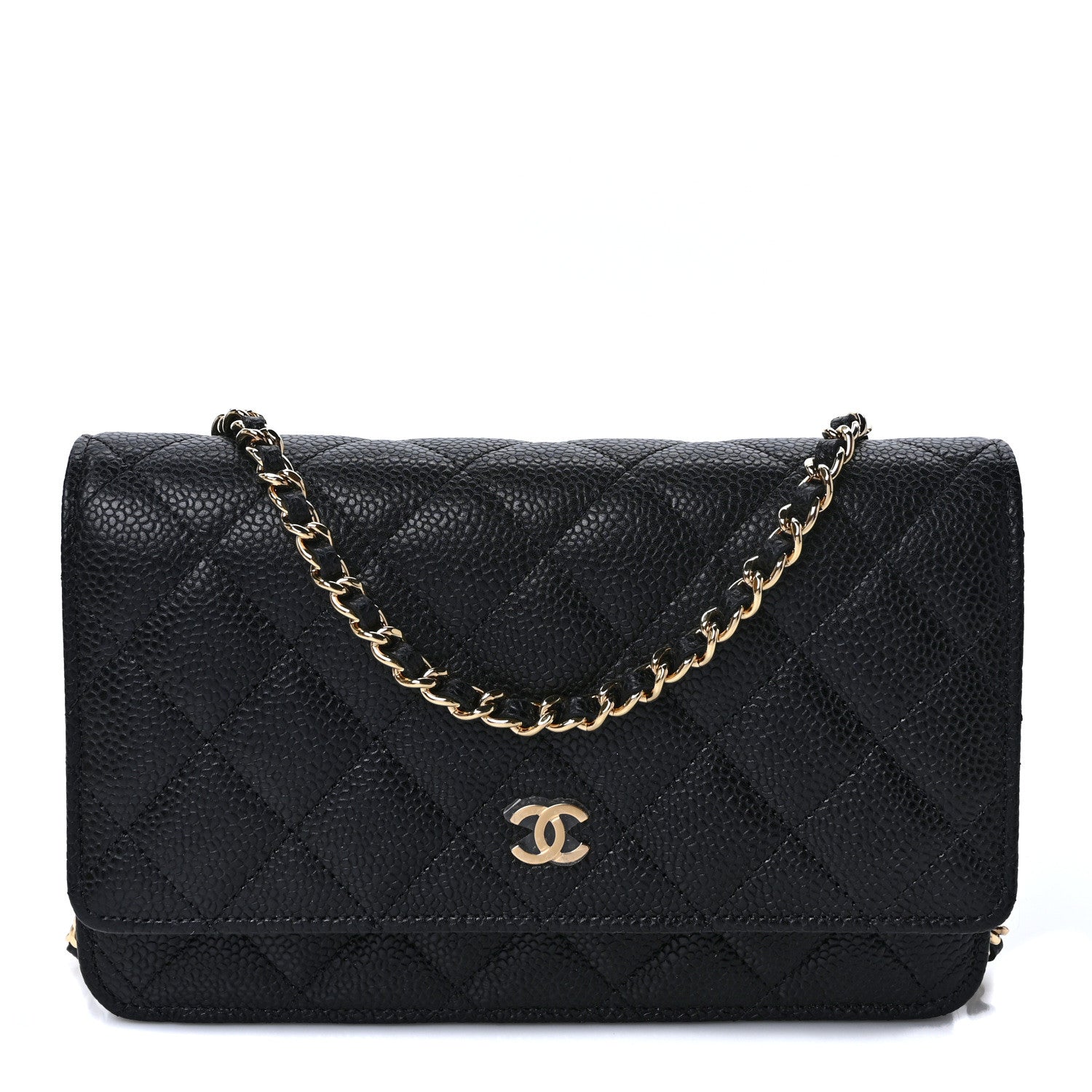 Chanel Caviar Quilted Wallet on Chain WOC Black 1 of 10