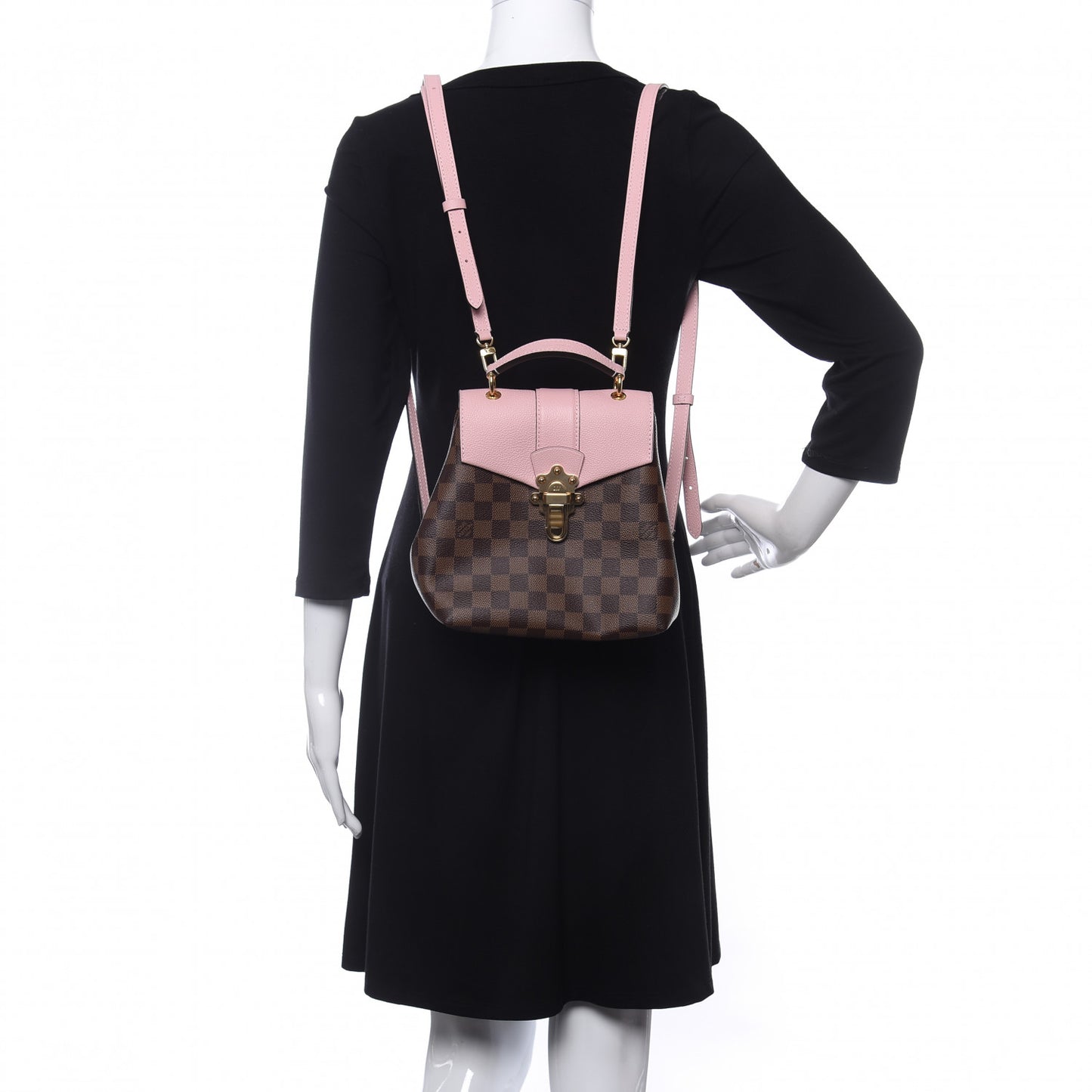 Damier Ebene Clapton Backpack Magnolia